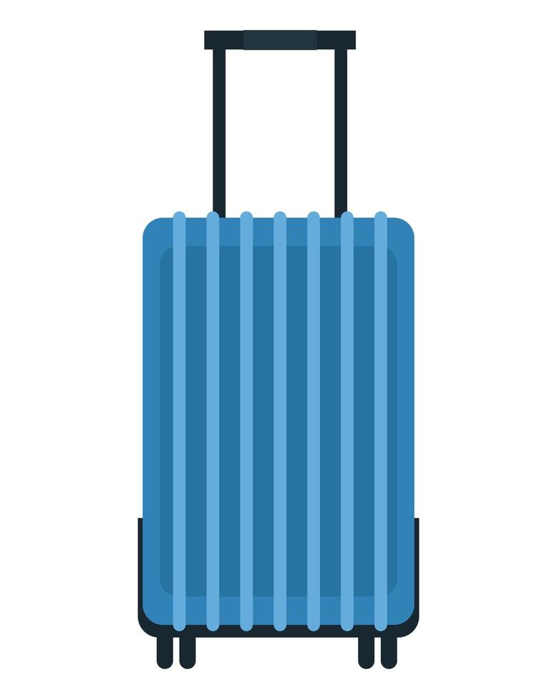 blue suitcase travel vector