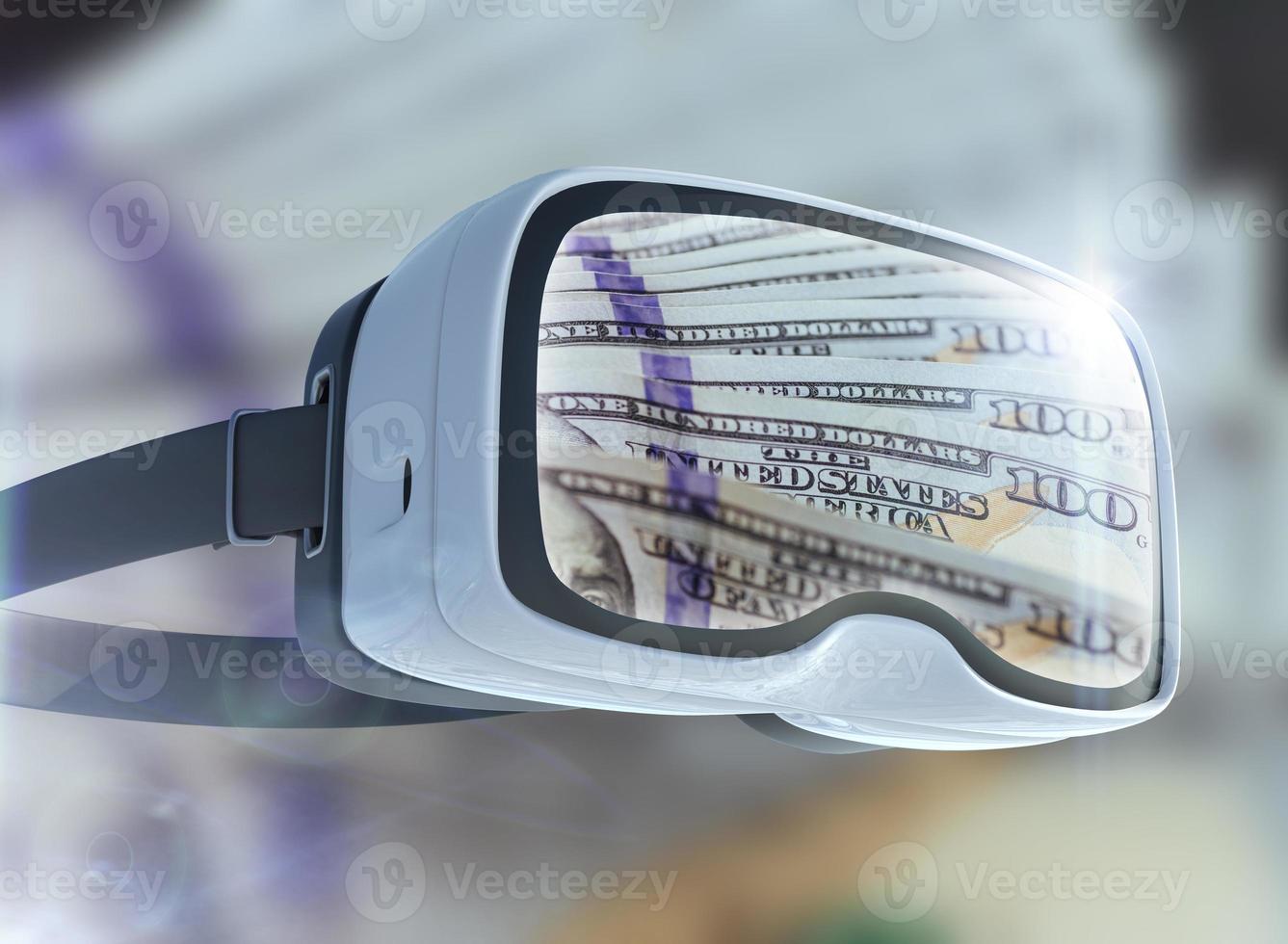 Virtual reality glasses, business, technology, internet and networking concept photo