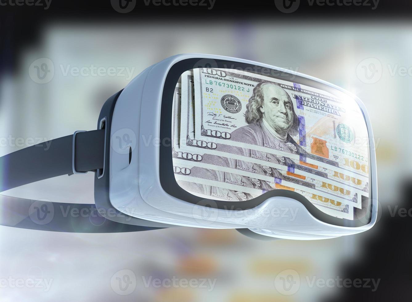 Virtual reality glasses, business, technology, internet and networking concept photo