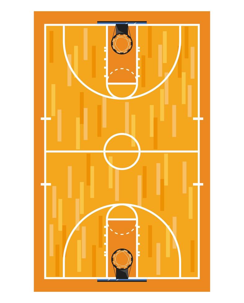 basketball sport court vector