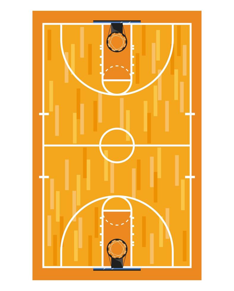 cancha de baloncesto vector