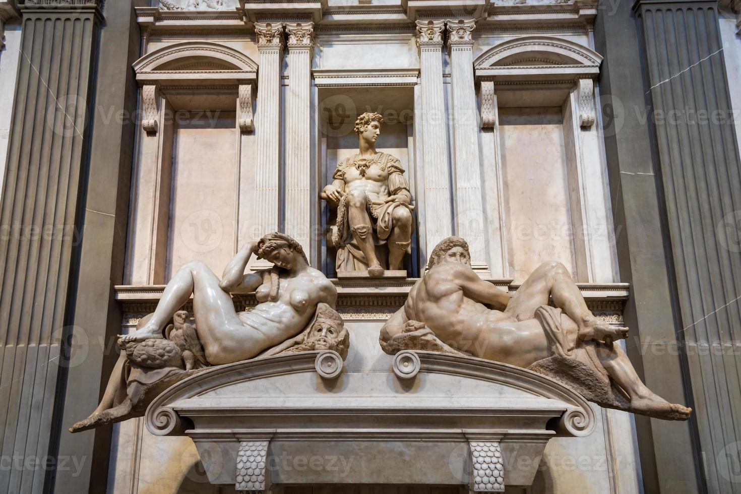 Medici Chapels interior - Cappelle Medicee. Michelangelo Renaissance art in Florence, Italy. photo