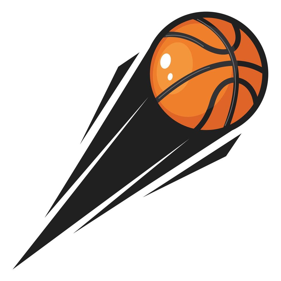 basketball sport balloon emblem vector