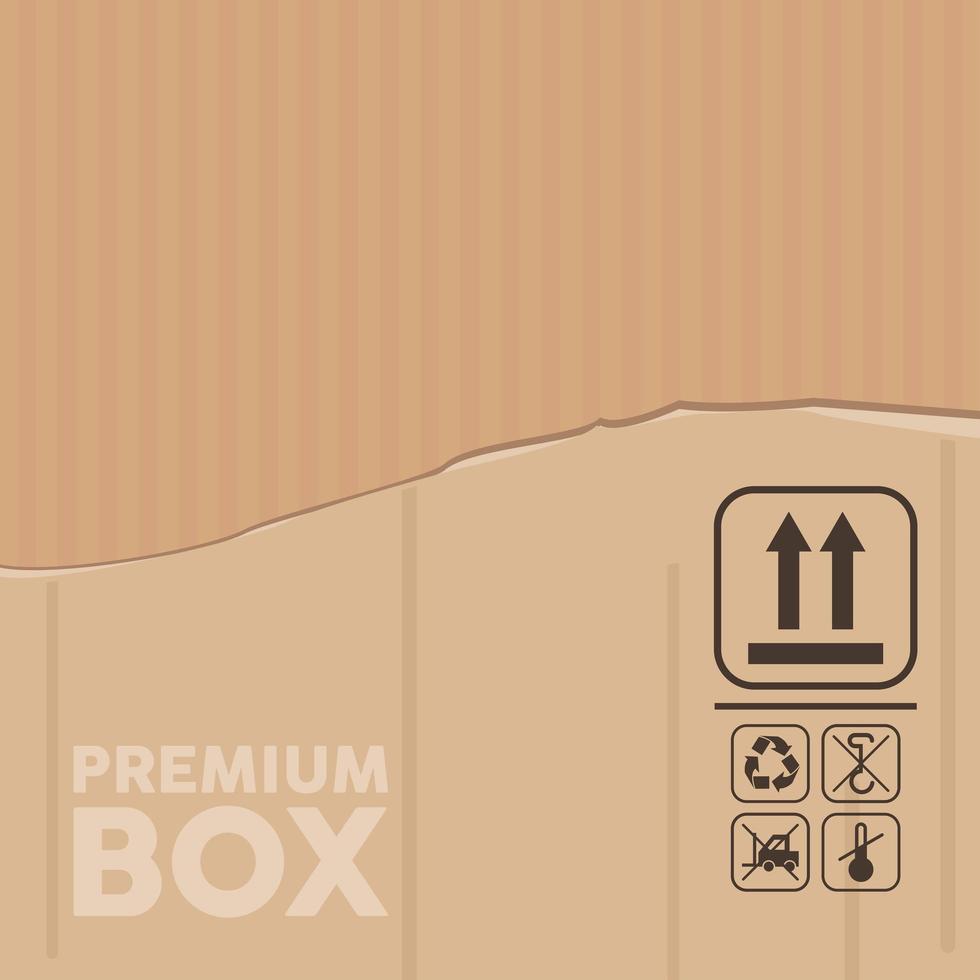 caja premium de diseño vector