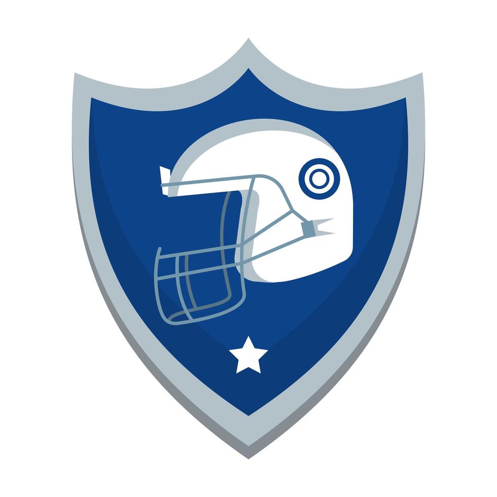 american football team shield vector