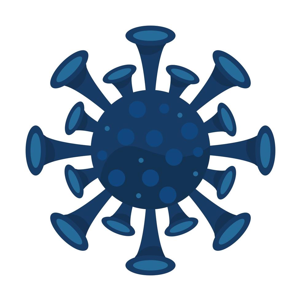 covid19 blue particle vector
