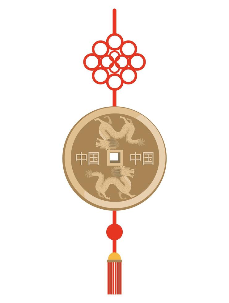 chinese decoration hanging vector