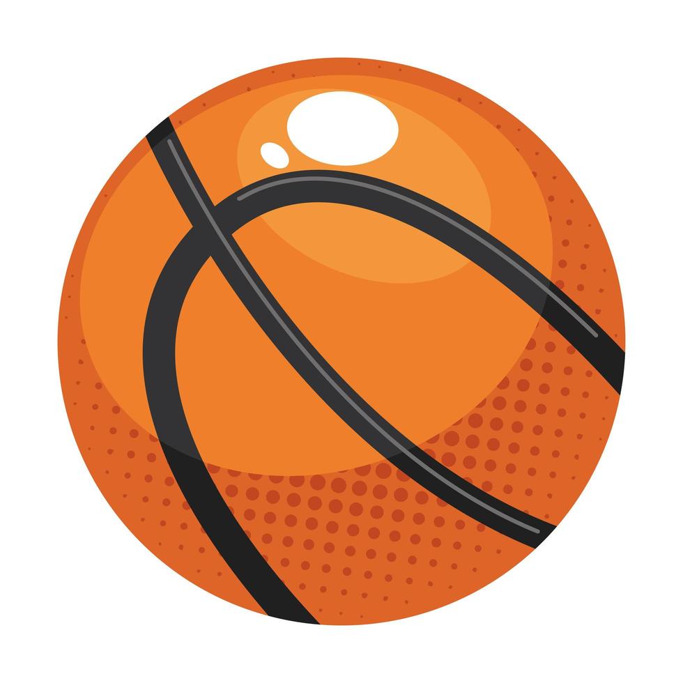 equipo de globo de deporte de baloncesto vector