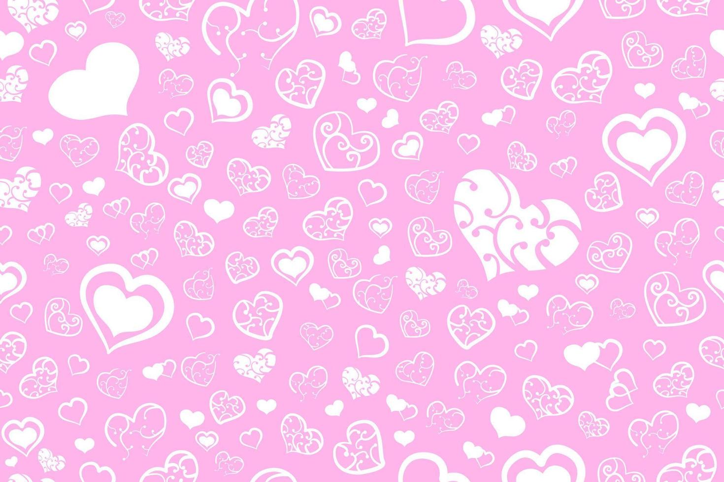 seamless background with hearts for valentine day vector