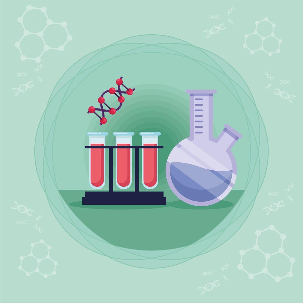 genetic laboratory and dna vector