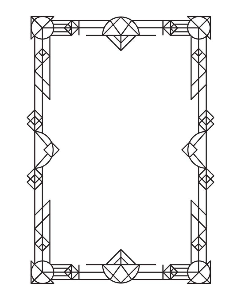 frame art deco style 6071249 Vector Art at Vecteezy