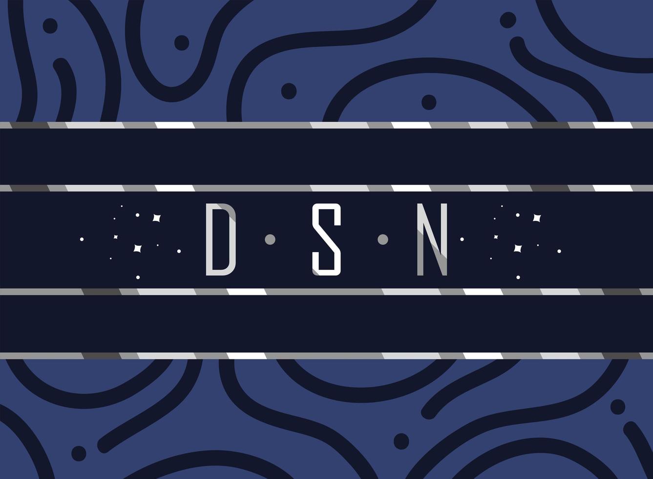 silver elegant monogram vector