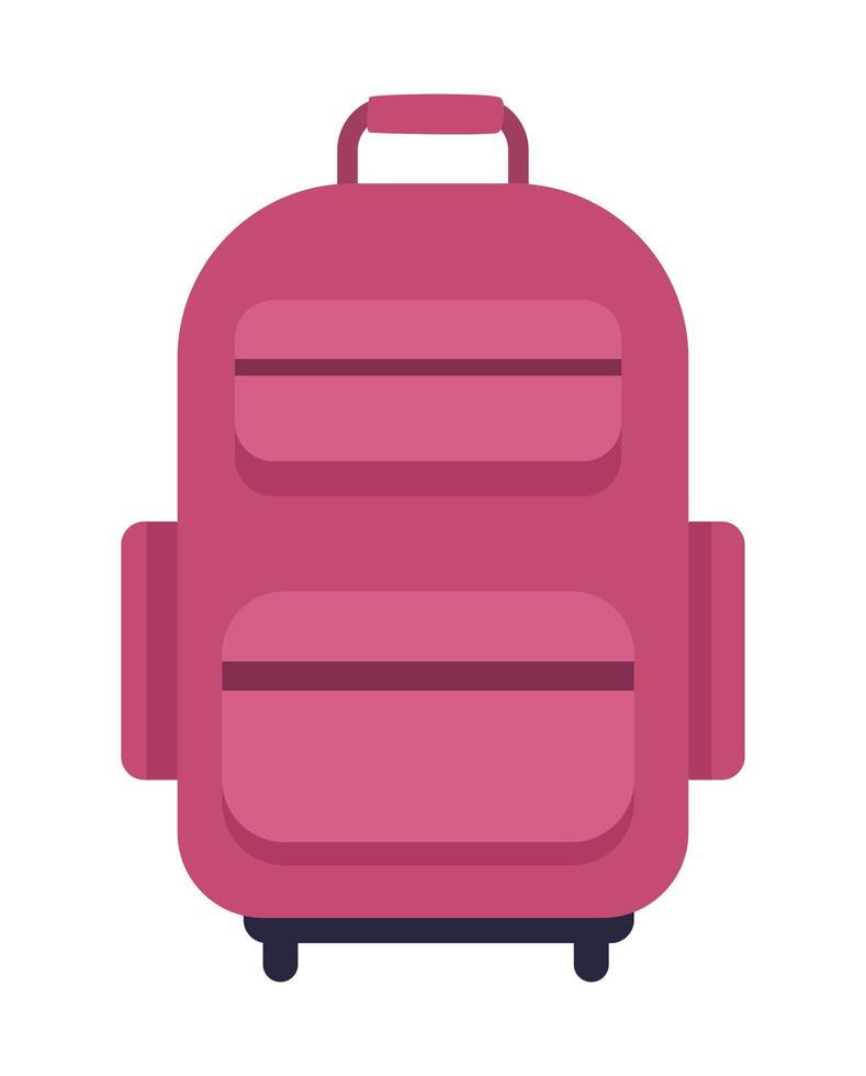 pink travelbag accessory vector