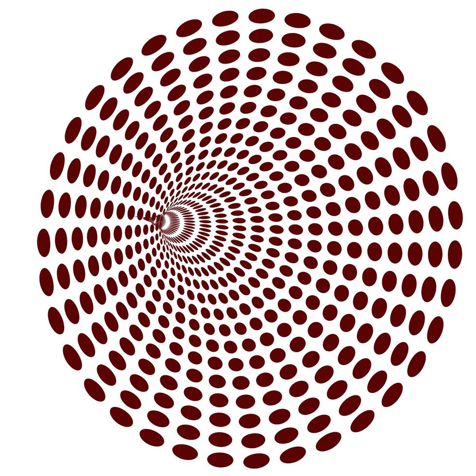 A background several dotted circles wrapped around each other in a spiral shape photo