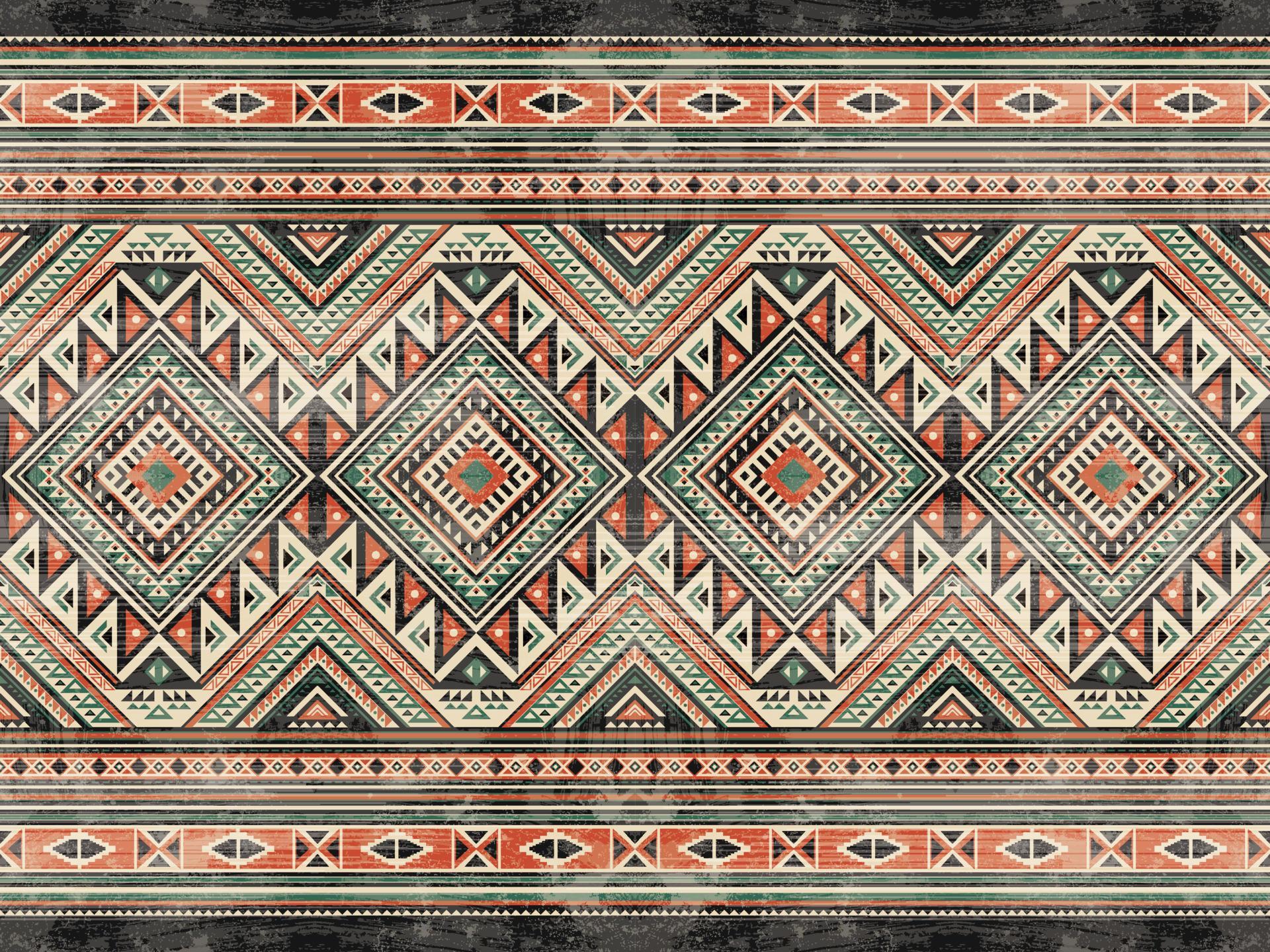 Native american indian ornament pattern geometric ethnic textile