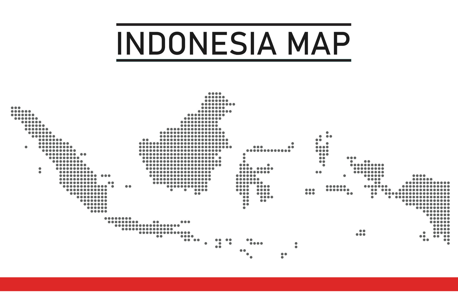 Indonesia Map Island Dotted Style Art Vector Flat Design Free Editable 6074927 Vector Art at 