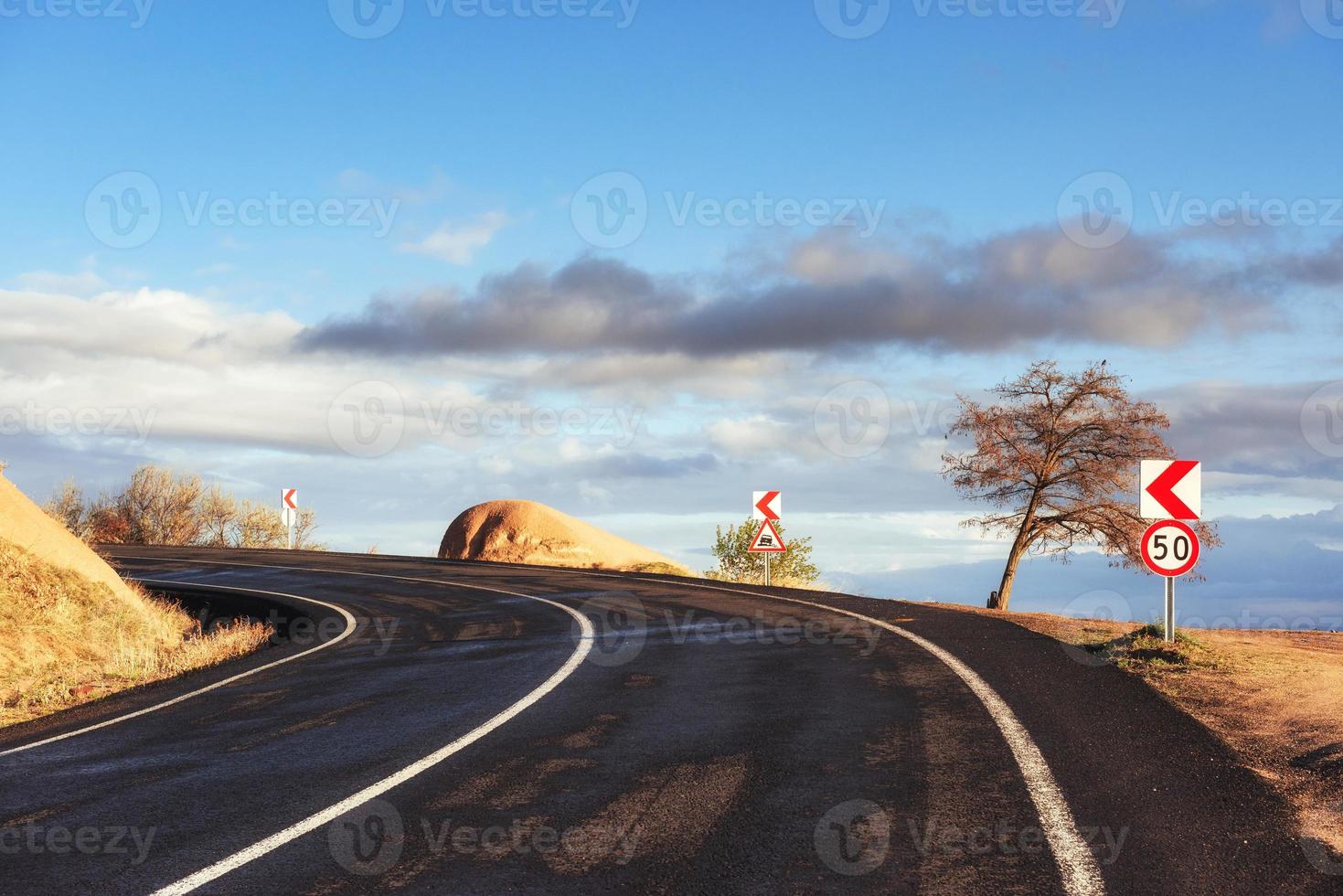 road in mountains photo