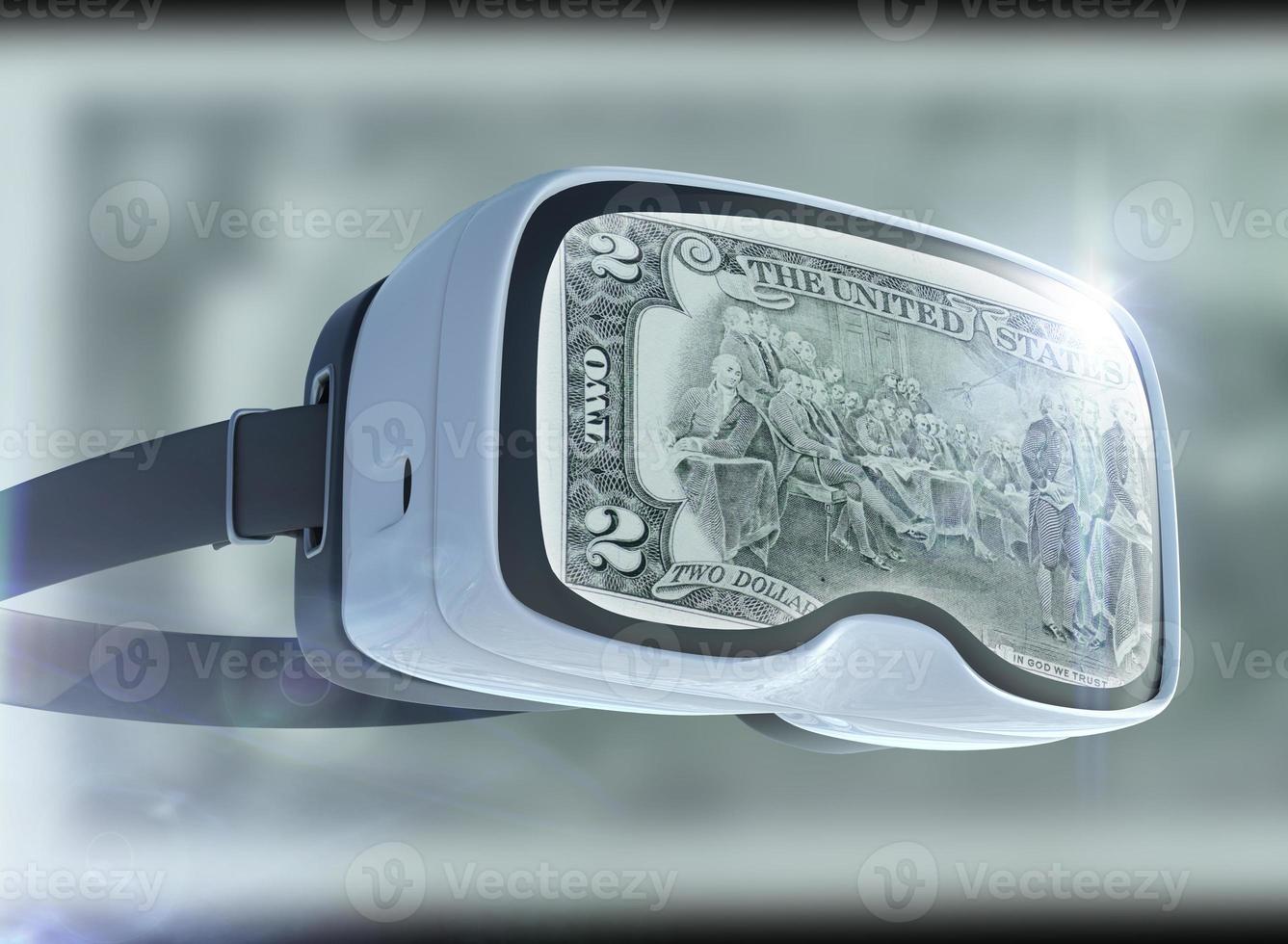 Virtual reality glasses, business, technology, internet and networking concept photo