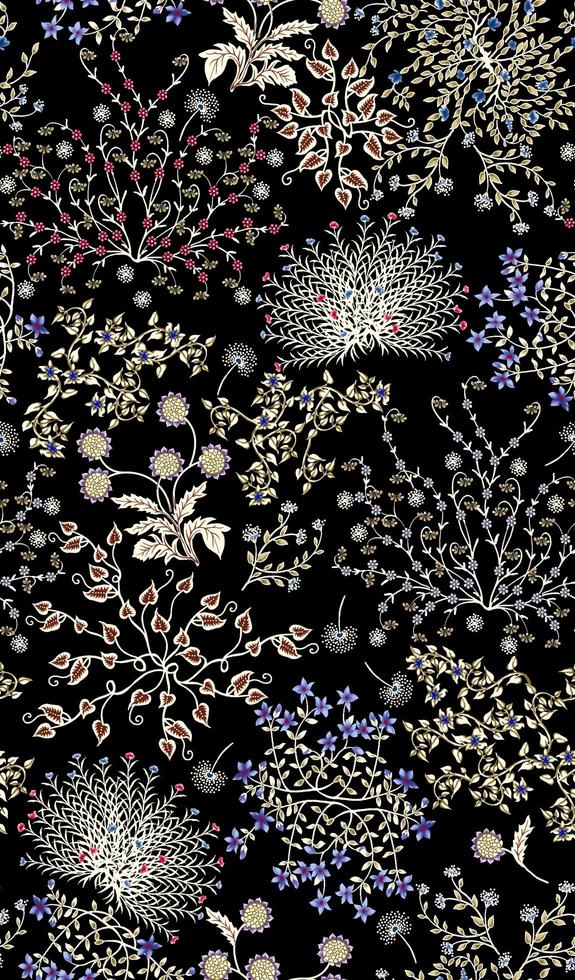 patrón de flores diseño floral transparente botánico tropical bacakground sin costura foto