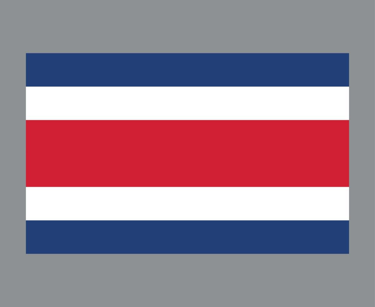 costa rica bandera nacional américa del norte emblema símbolo icono vector ilustración abstracto elemento de diseño