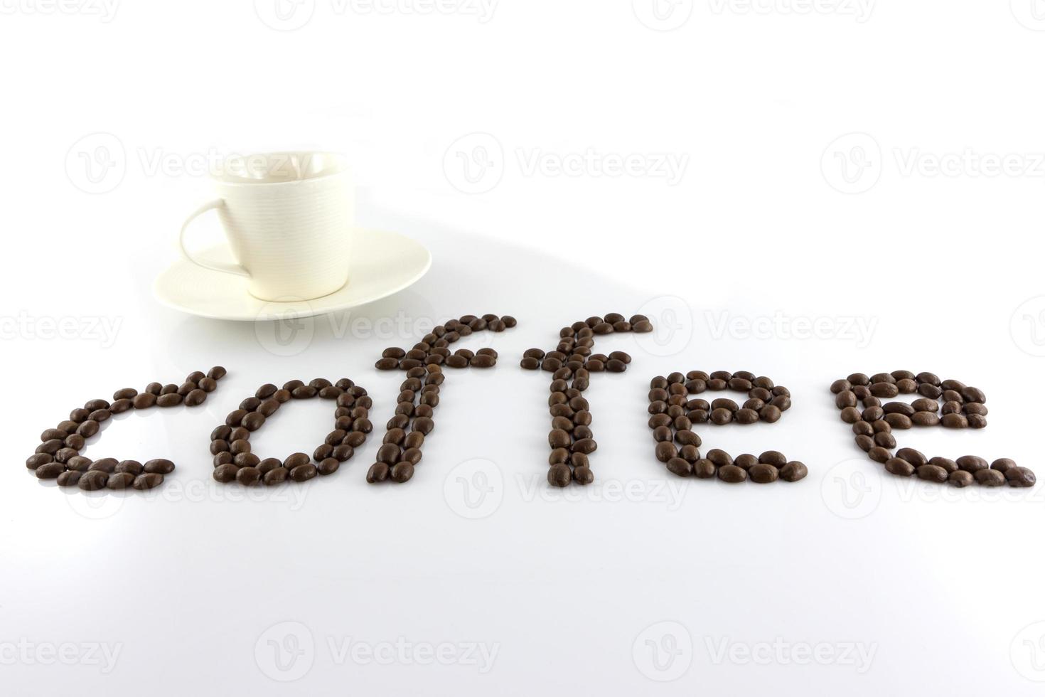 coffee beans isolate on white background photo