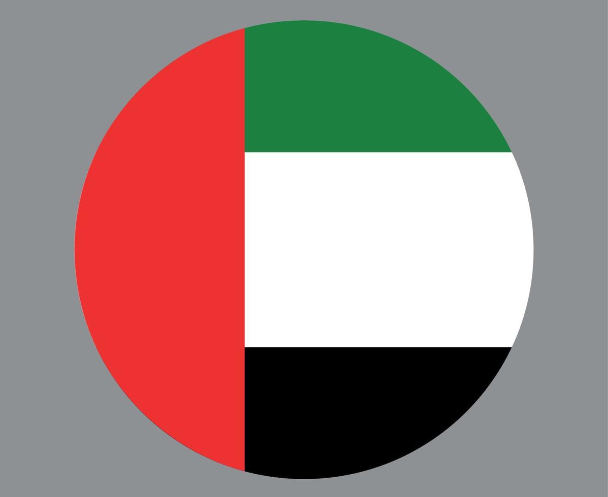United Arab Emirates Flag National Asia Emblem Icon Vector Illustration Abstract Design Element