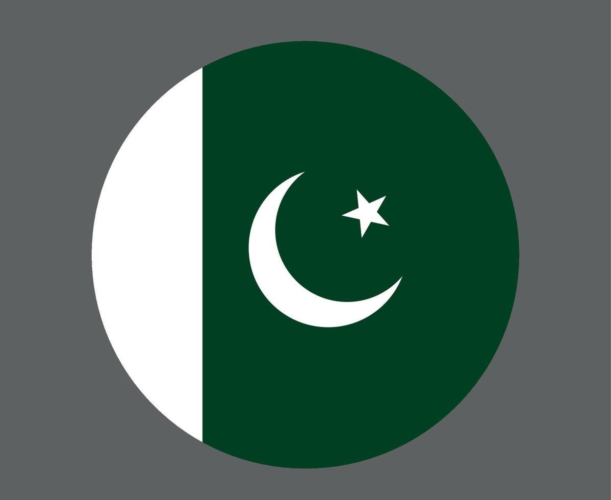 pakistán bandera nacional asia emblema icono vector ilustración diseño abstracto elemento