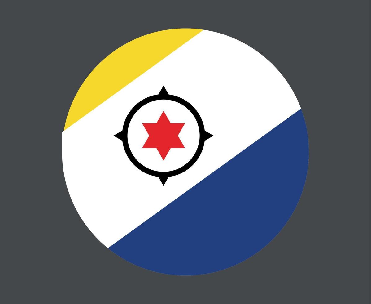 Bonaire Flag National North America Emblem Icon Vector Illustration Abstract Design Element