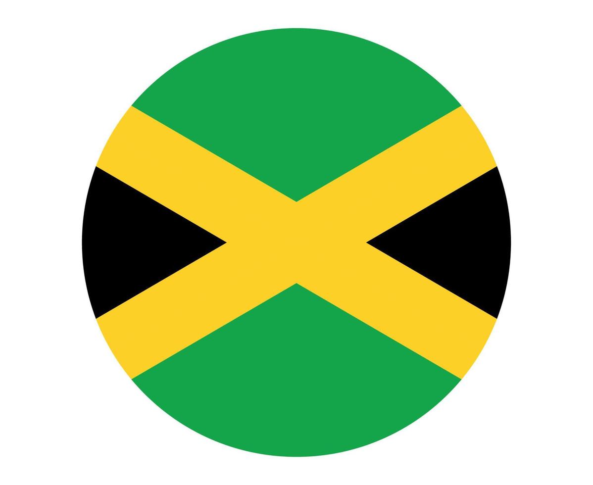 jamaica bandera nacional américa del norte emblema icono vector ilustración diseño abstracto elemento