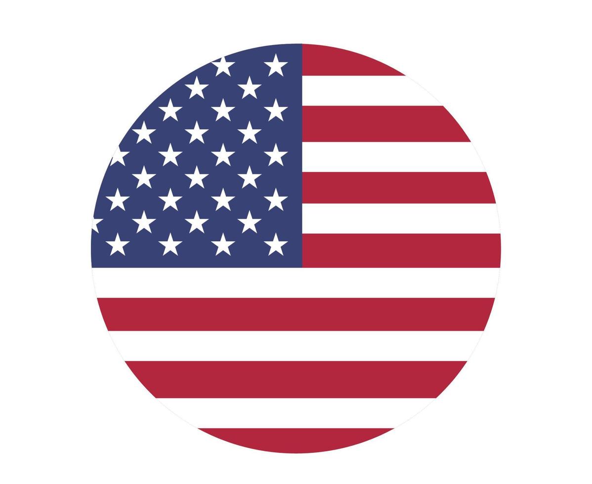 bandera de los estados unidos emblema nacional de américa del norte icono ilustración vectorial elemento de diseño abstracto vector