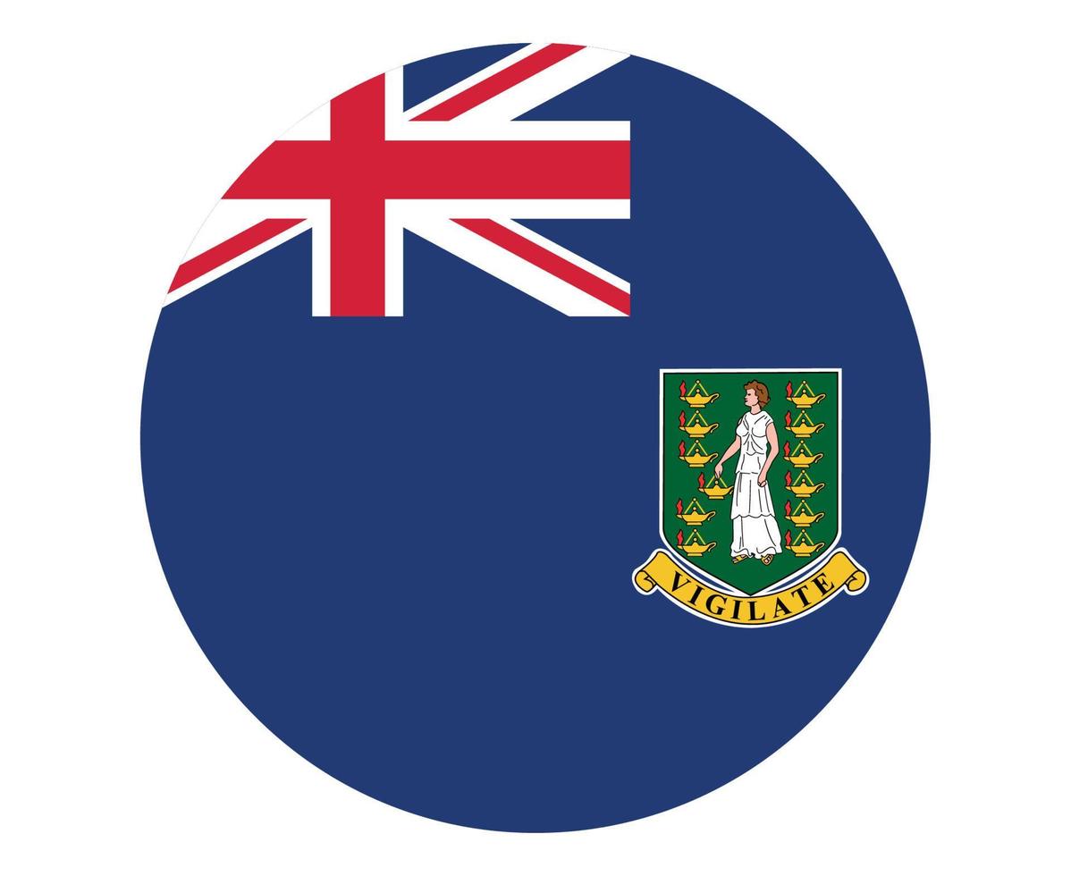 UK Virgin Islands Flag National North America Emblem Icon Vector Illustration Abstract Design Element