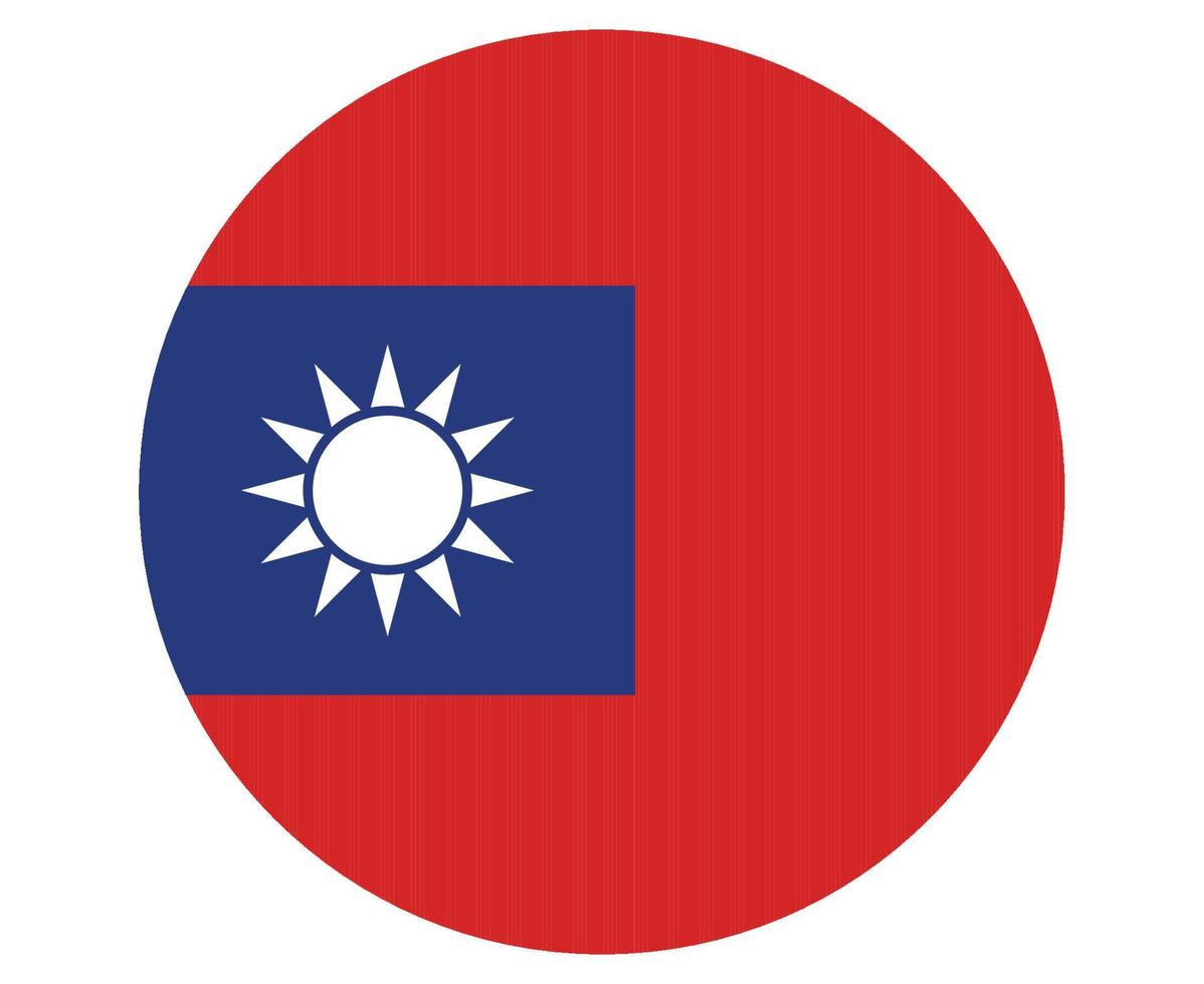 taiwán bandera nacional asia emblema icono vector ilustración diseño abstracto elemento