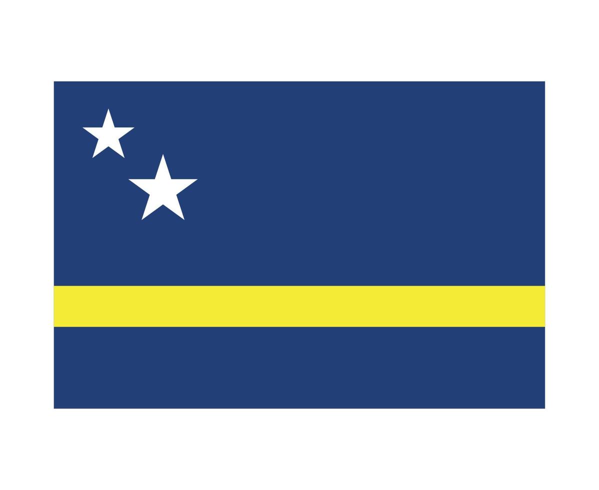 curacao bandera nacional américa del norte emblema símbolo icono vector ilustración abstracto elemento de diseño