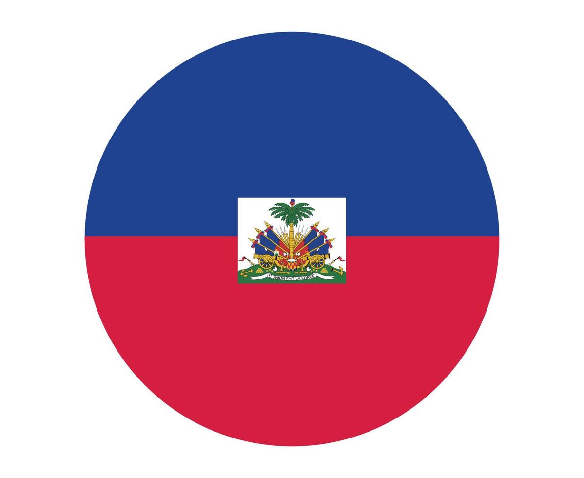 Haiti Flag National North America Emblem Icon Vector Illustration Abstract Design Element