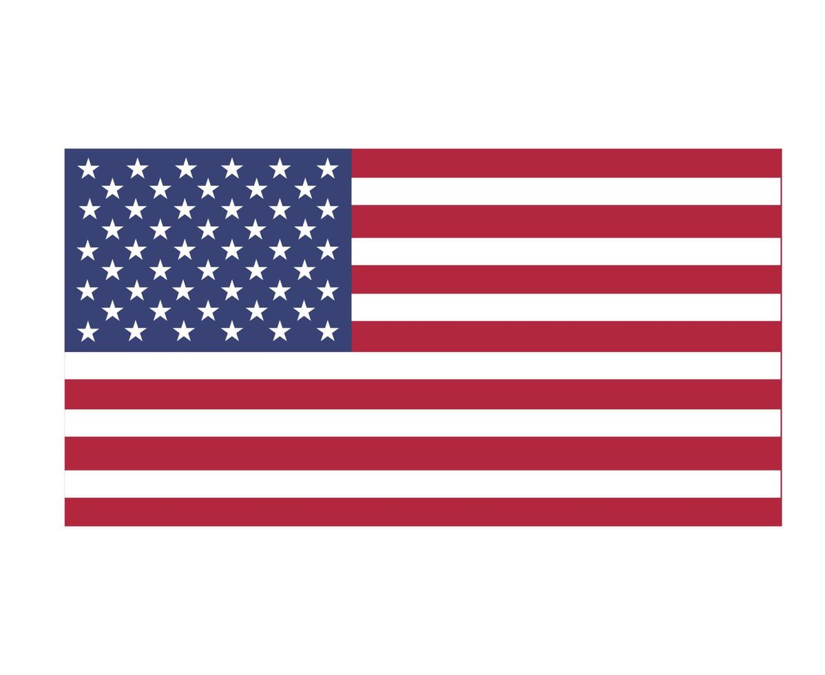 bandera de estados unidos nacional américa del norte emblema símbolo icono vector ilustración diseño abstracto elemento