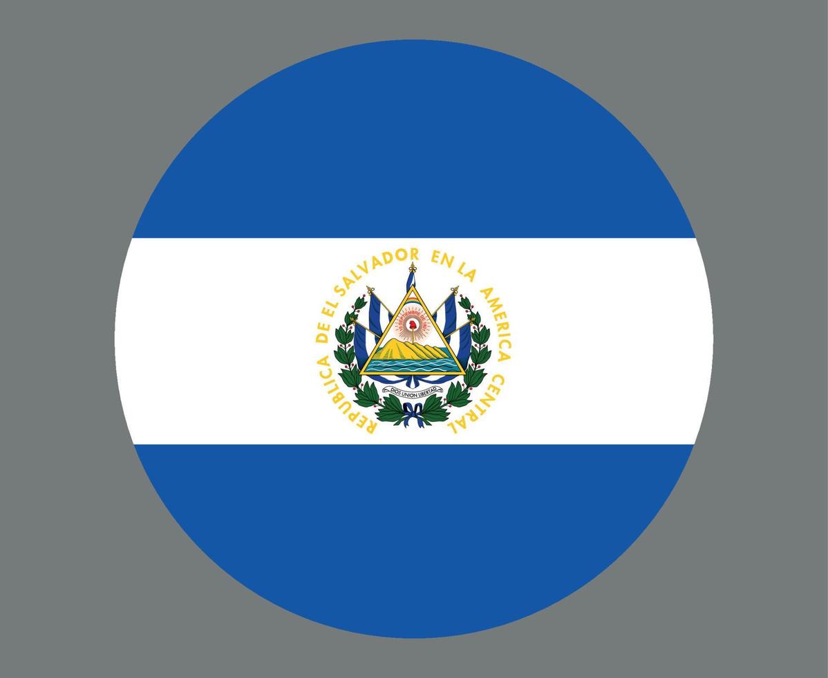 El salvador Flag National North America Emblem Icon Vector Illustration Abstract Design Element