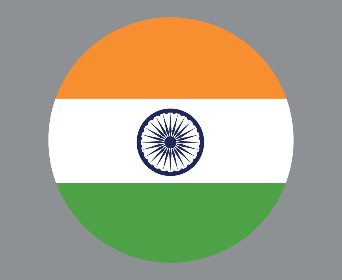 india bandera nacional asia emblema icono vector ilustración diseño abstracto elemento