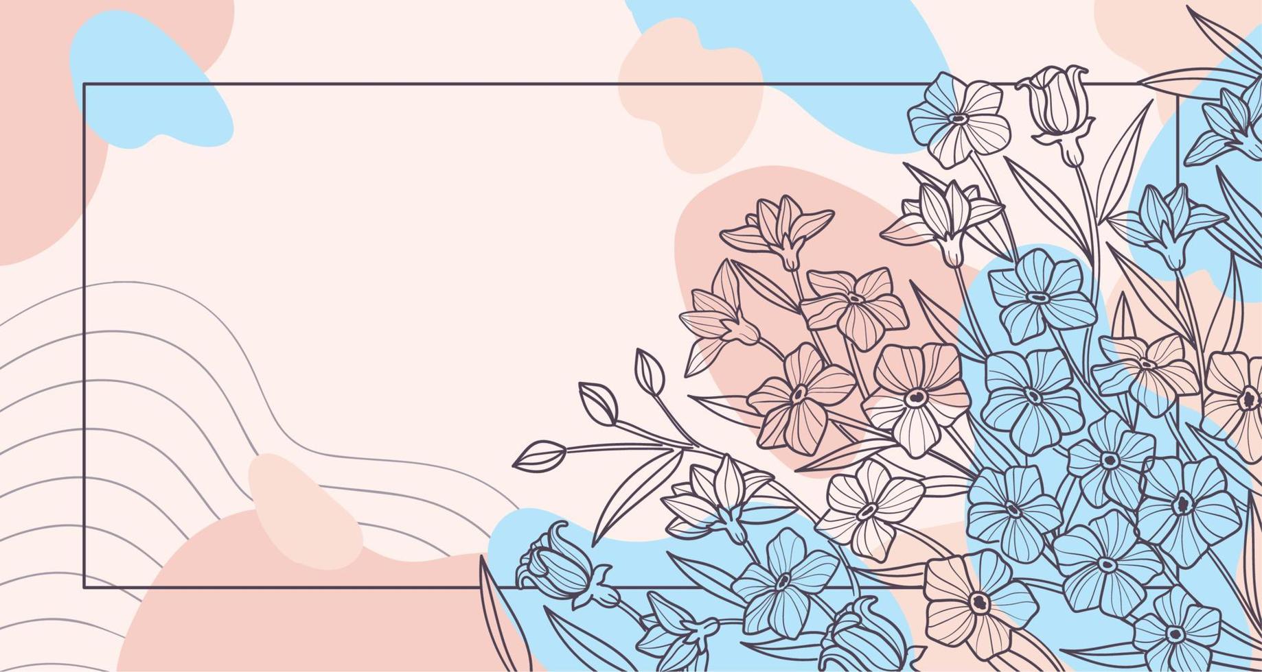 flores de acuarela de colores para un vector de tarjeta de regalo de invitación