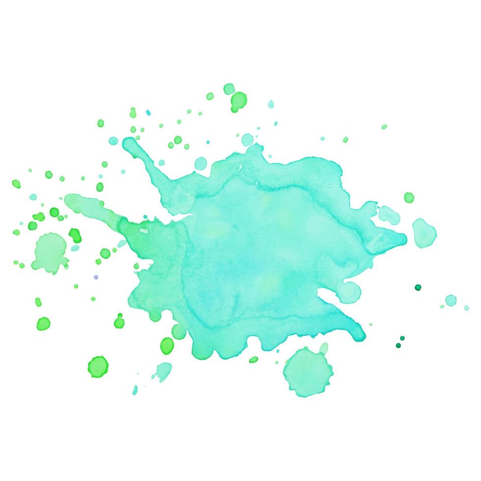 Abstract isolated colorful vector watercolor stain. Grunge element for paper design
