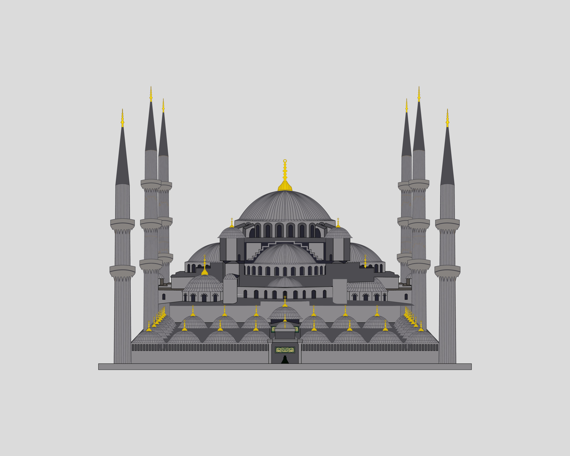 Mosque Vector Illustration 6077557 Vector Art at Vecteezy