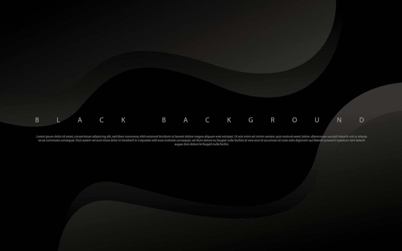 fondo de onda abstracto mínimo fondo negro premium vector
