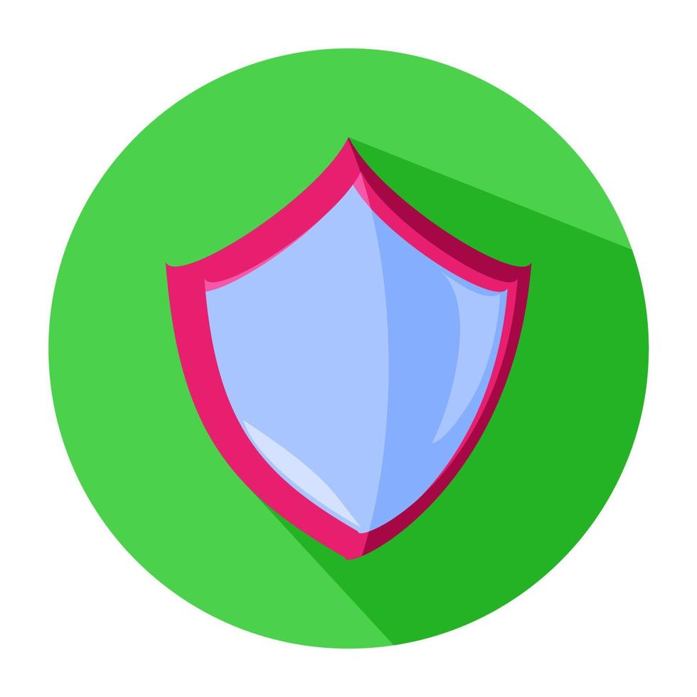 icono de escudo para símbolo de protección antivirus en fondo verde vector