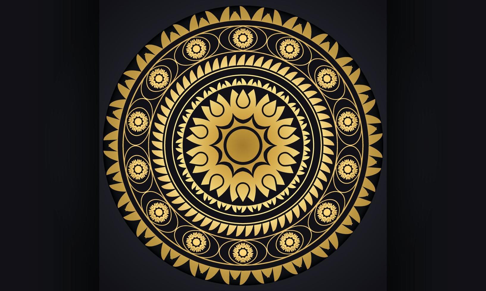 Frame with a pattern. Mandala design. vector