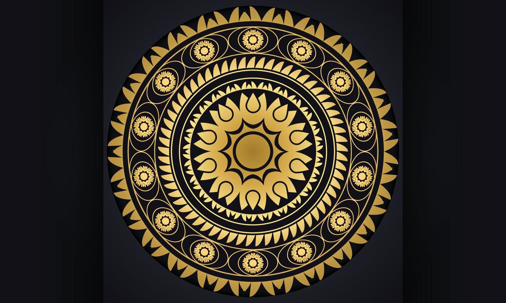 Frame with a pattern. Mandala design. vector