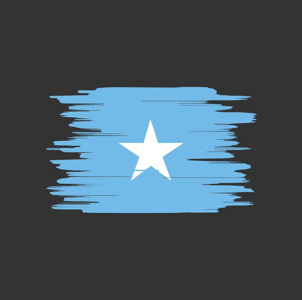 Somalia flag brush strokes vector