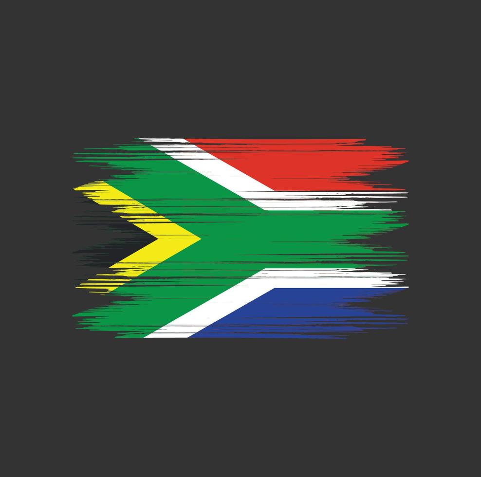 South Africa Flag Brush vector