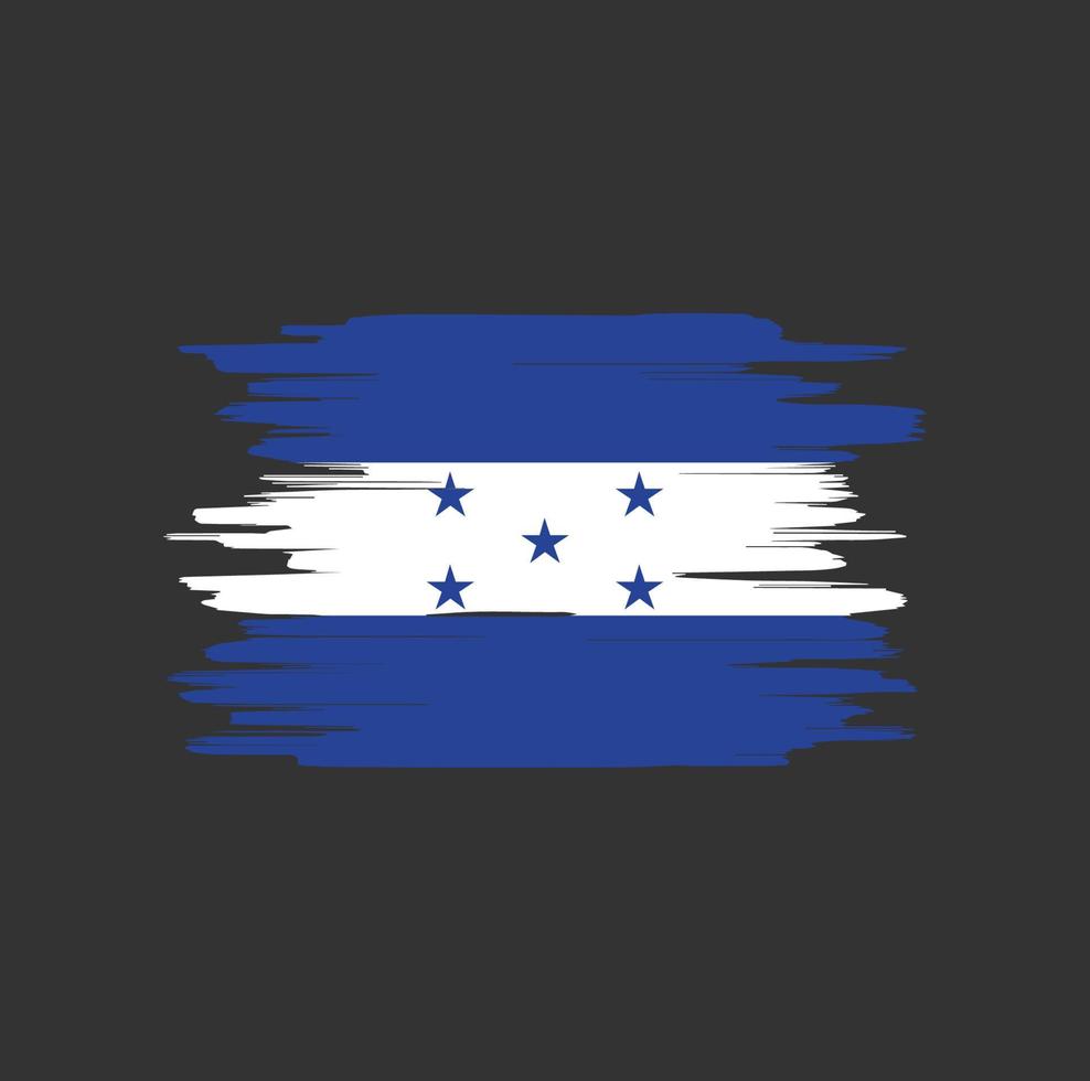 trazos de pincel de bandera de honduras vector