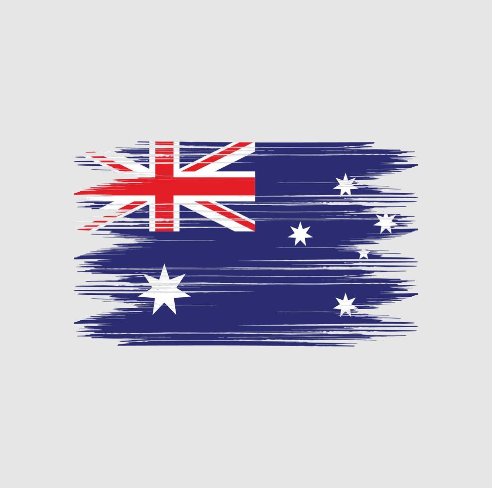 cepillo de bandera de australia vector