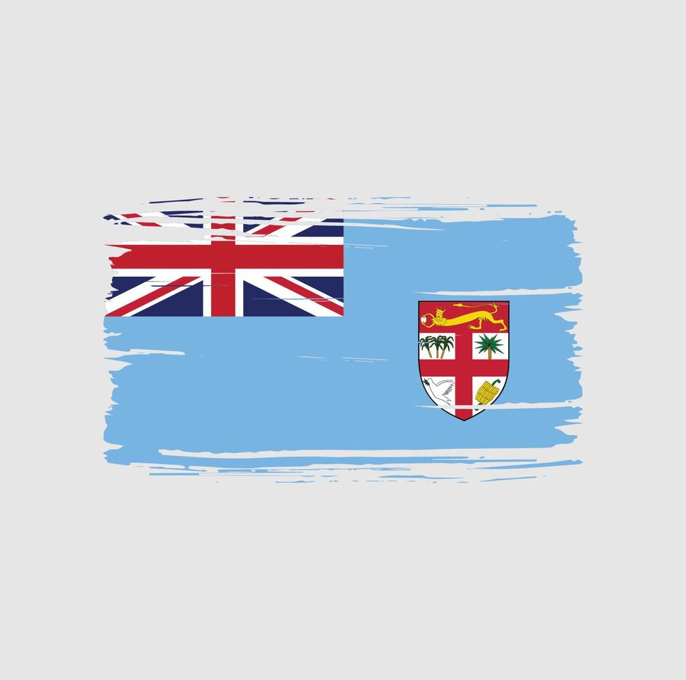 Fiji flag brush stroke. National flag 6078361 Vector Art at Vecteezy