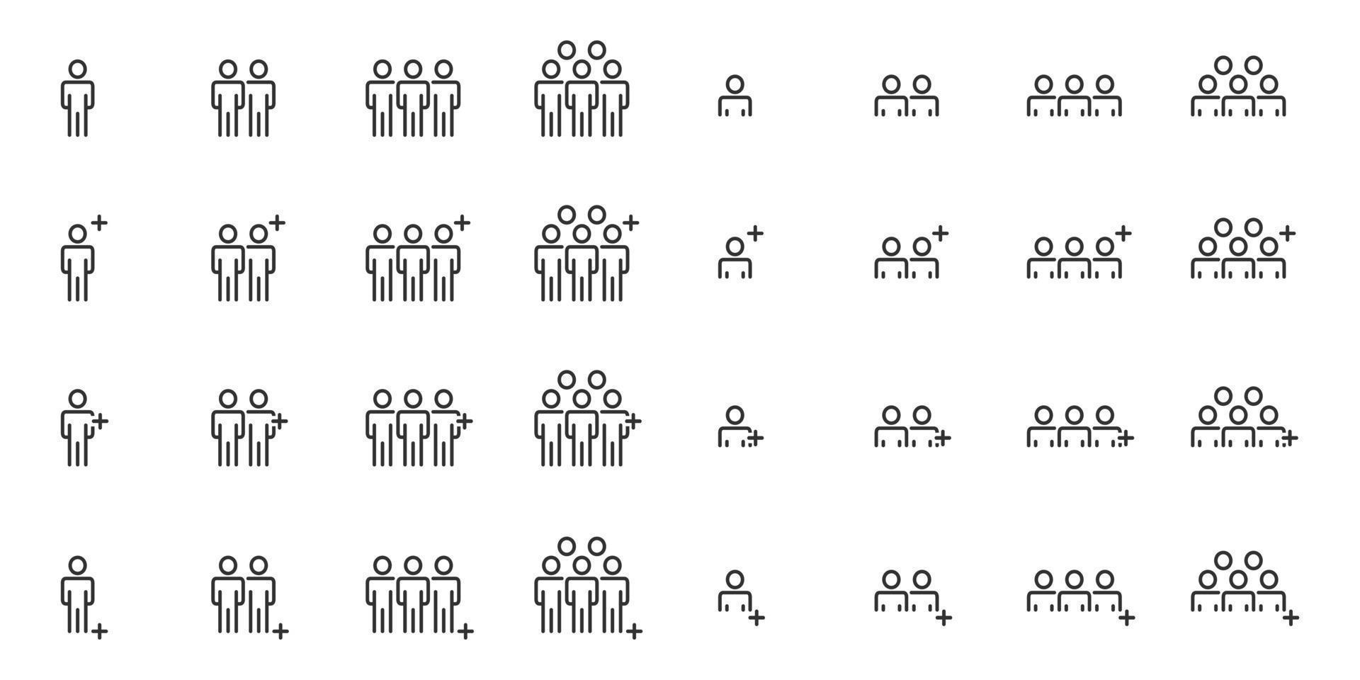 People Icons , Person work group Team Vector